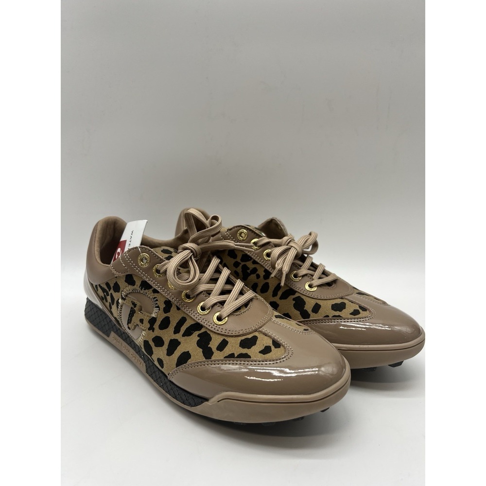 Duca Del Cosma King Cheetah Women's Golf Shoes Spikeless Tan NWT Size 8-8.5